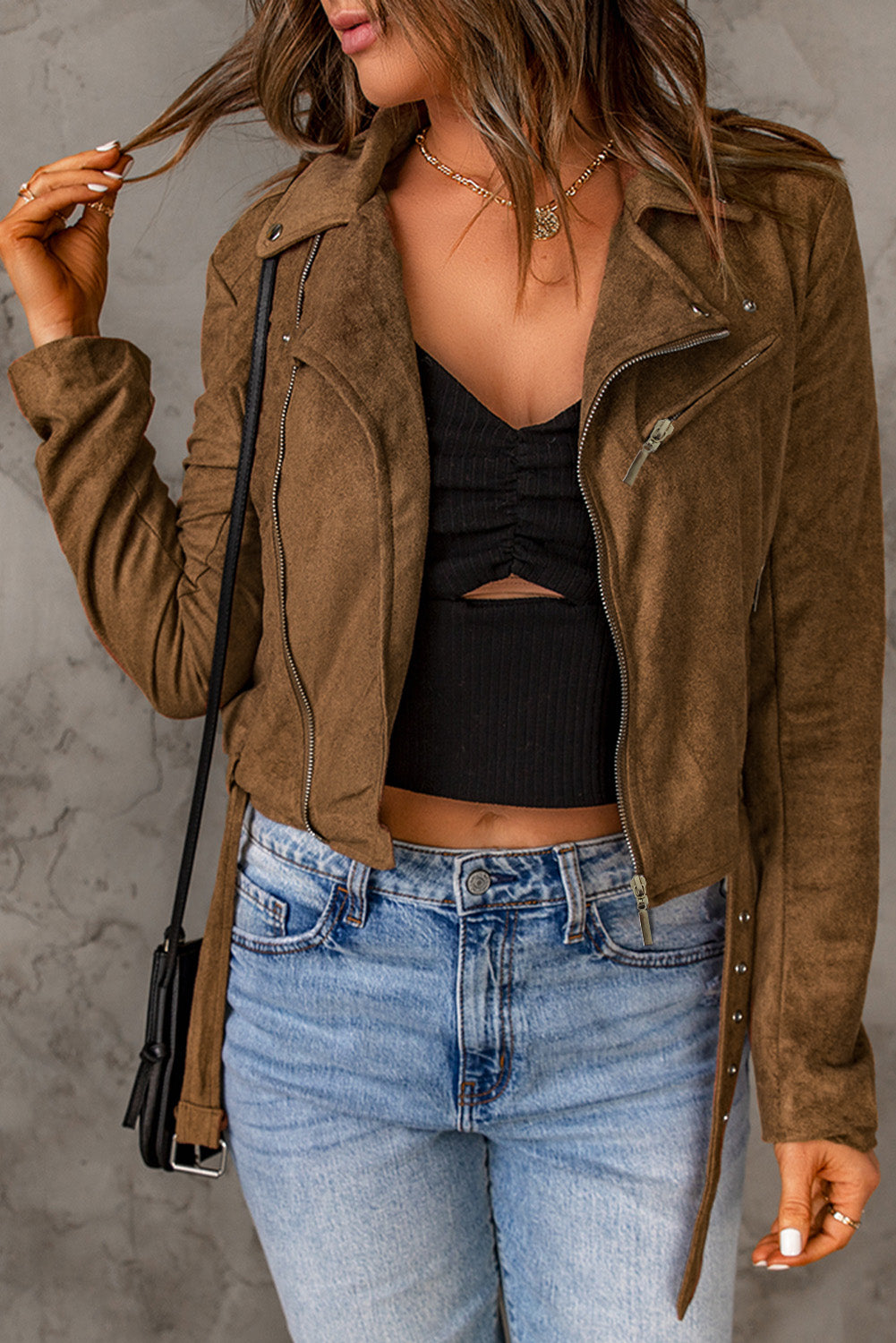 Vegan Suede Jacket