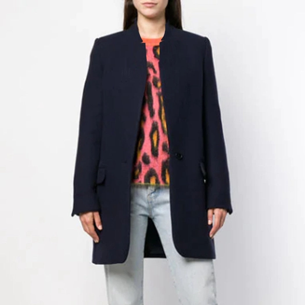 Solid Slim Trench Coat