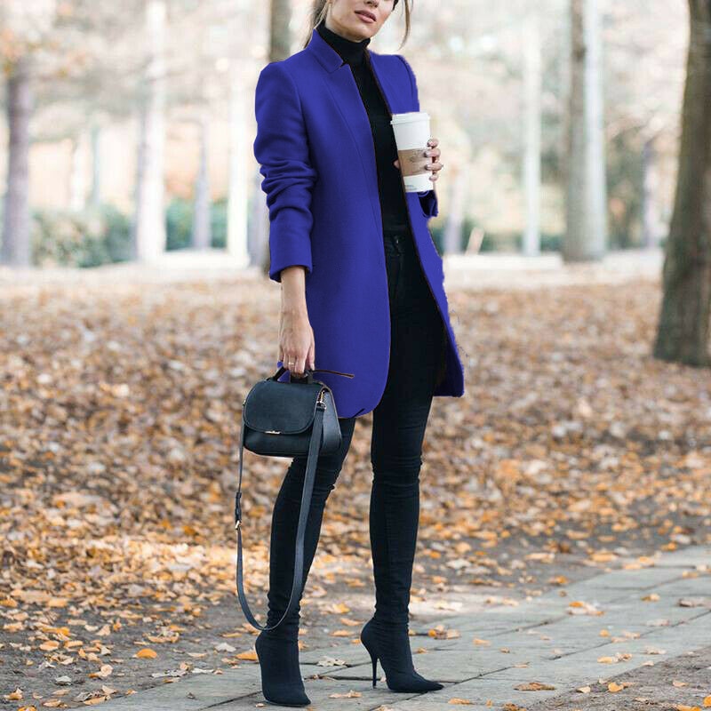 Solid Slim Trench Coat